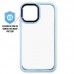 Capa iPhone 13 Pro Max - Clear Case Azul Turquesa